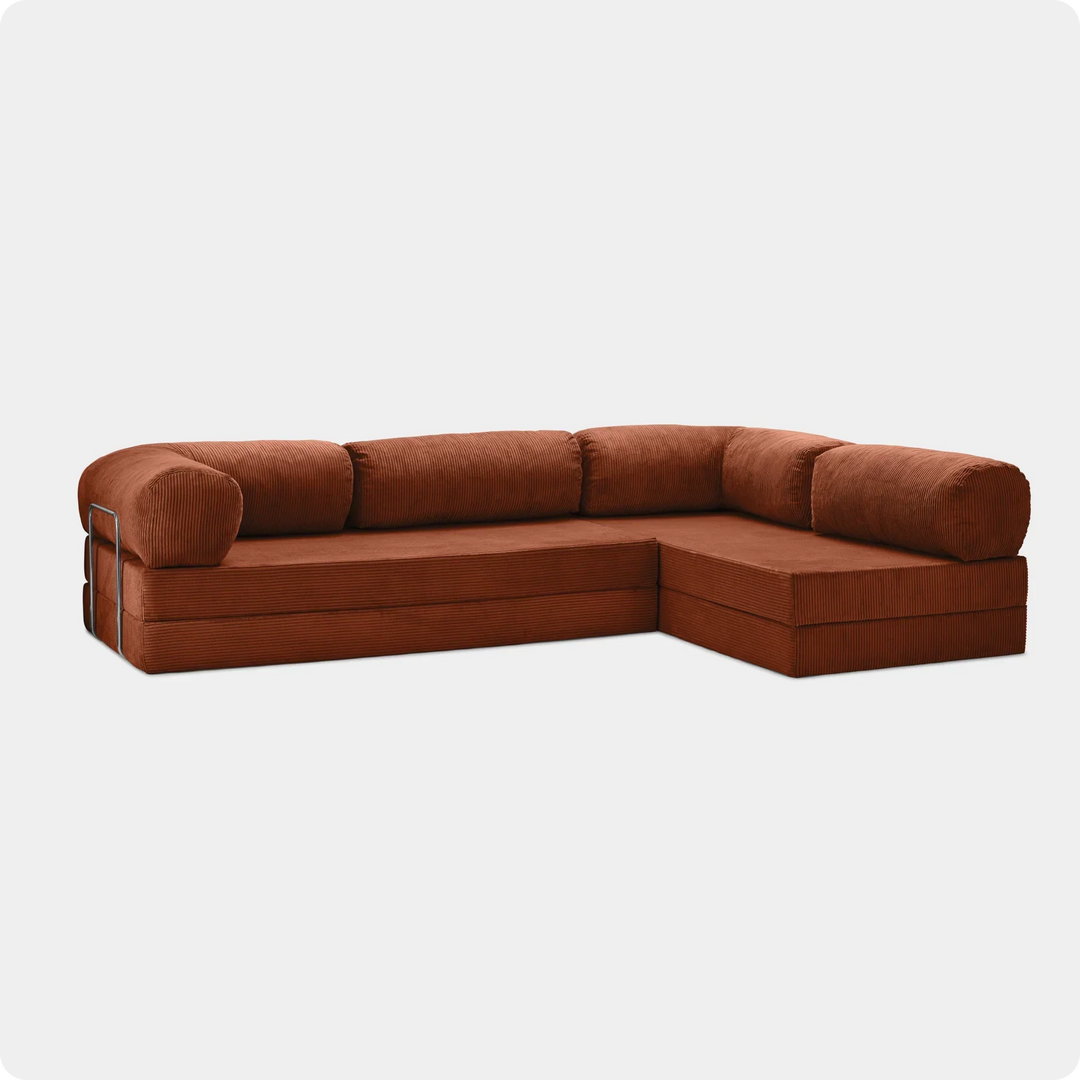 Soft Living | Sofa Corner Open - Rust