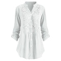 Luciana – Elegante Kanten Blouse met Borduursel Dames
