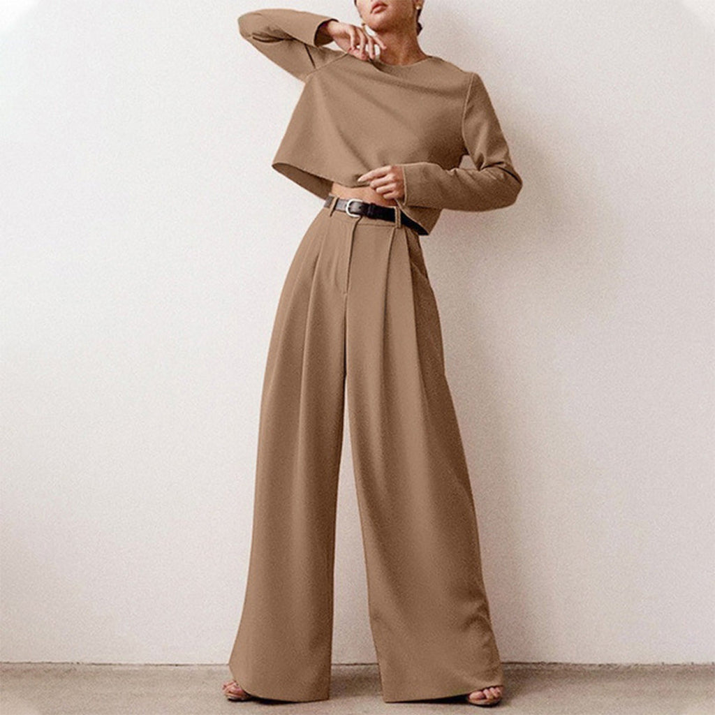 Sarah – Elegante Tweedelige Palazzo Set