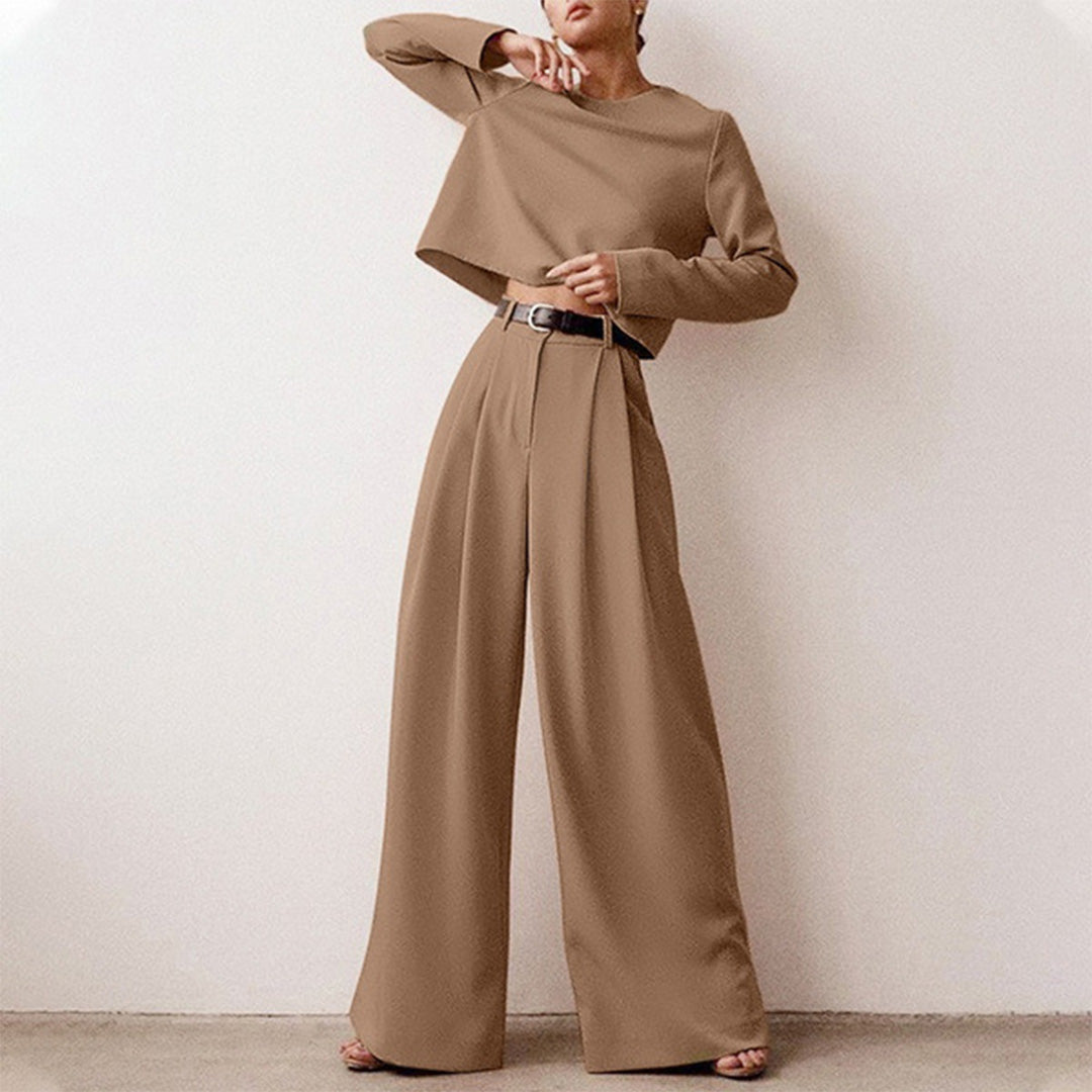 Sarah – Elegante Tweedelige Palazzo Set