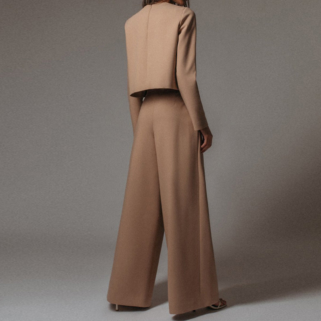 Sarah – Elegante Tweedelige Palazzo Set