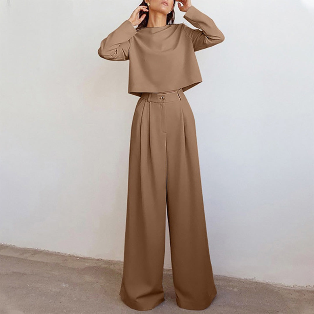 Sarah – Elegante Tweedelige Palazzo Set
