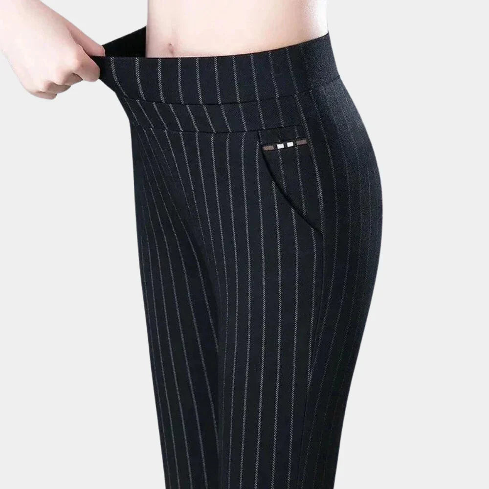 Straight-Leg Broek met Hoge Taille Dames
