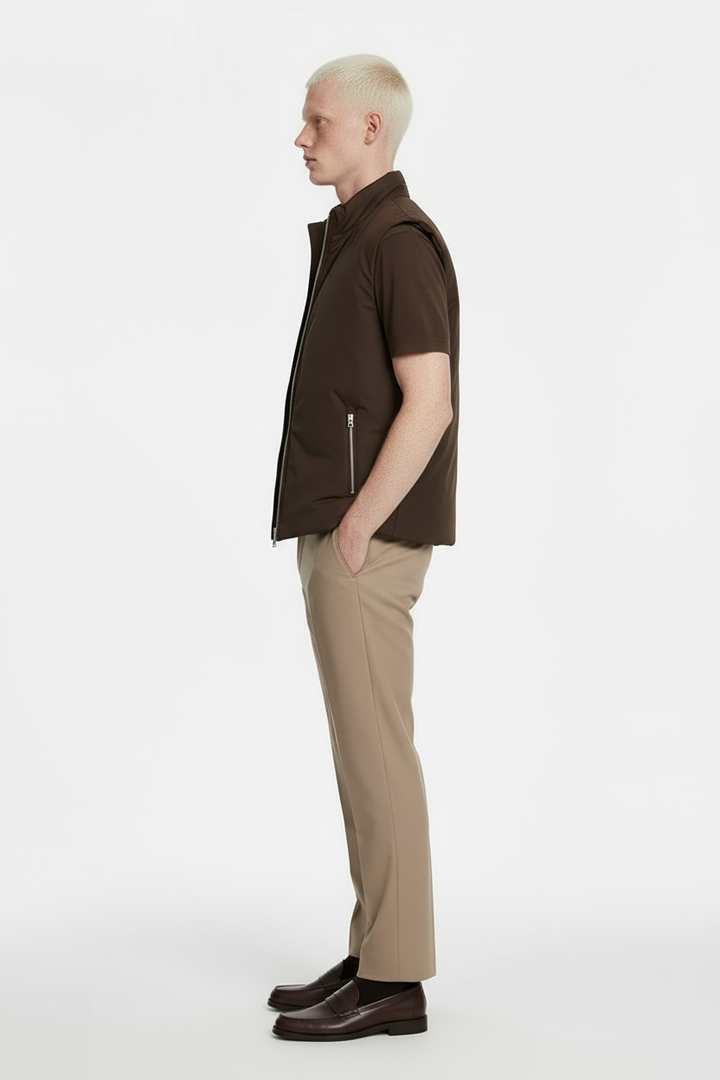 Luxe Bruine Bodywarmer