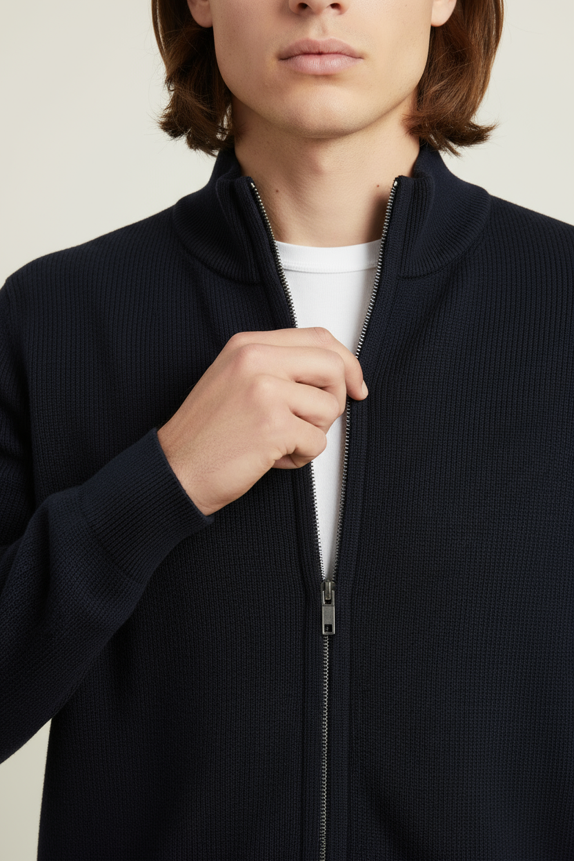 Luxe Gebreid Vest Zwart