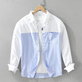 Jesper | Luchtig Tweekleurig Shirt