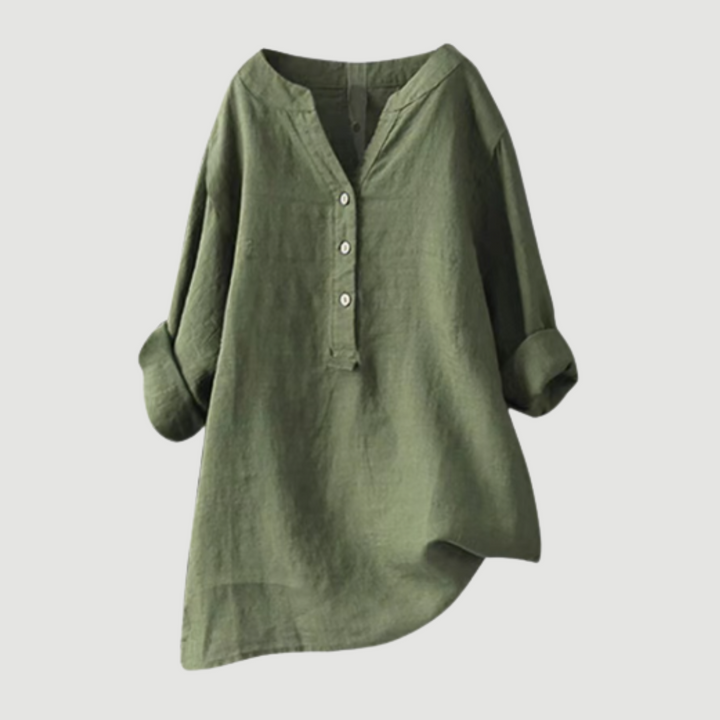 Sander & Sophie® | Luchtige en comfortabele blouse met knoopsluiting