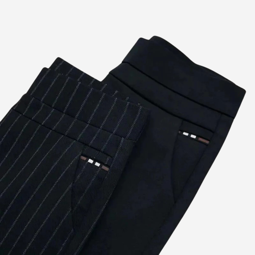 Straight-Leg Broek met Hoge Taille Dames