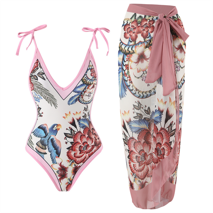 Vintage Badpak met Ruffles dames