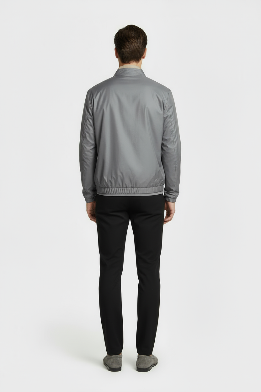 Reversible Jacket Steel Grey & Sand