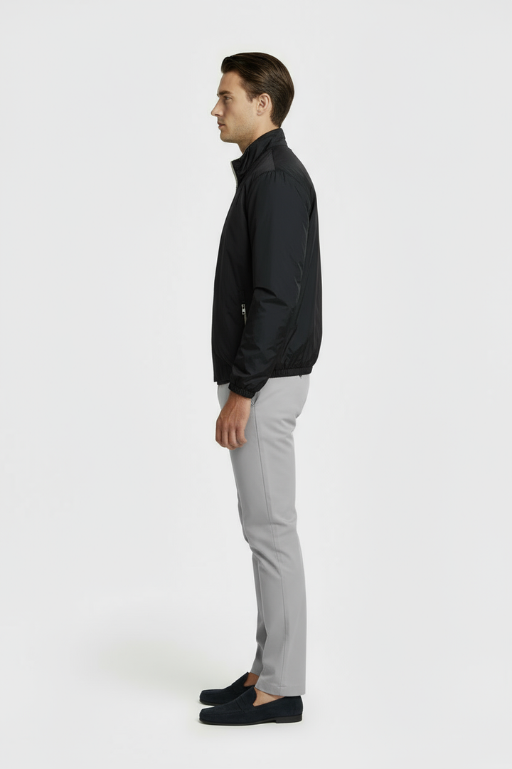 Reversible Jacket Black & Sand