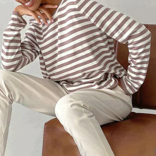 Elin – Gestreepte Sweatshirt Dames