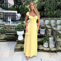 Romantische Maxi Jurk met Puff Sleeves