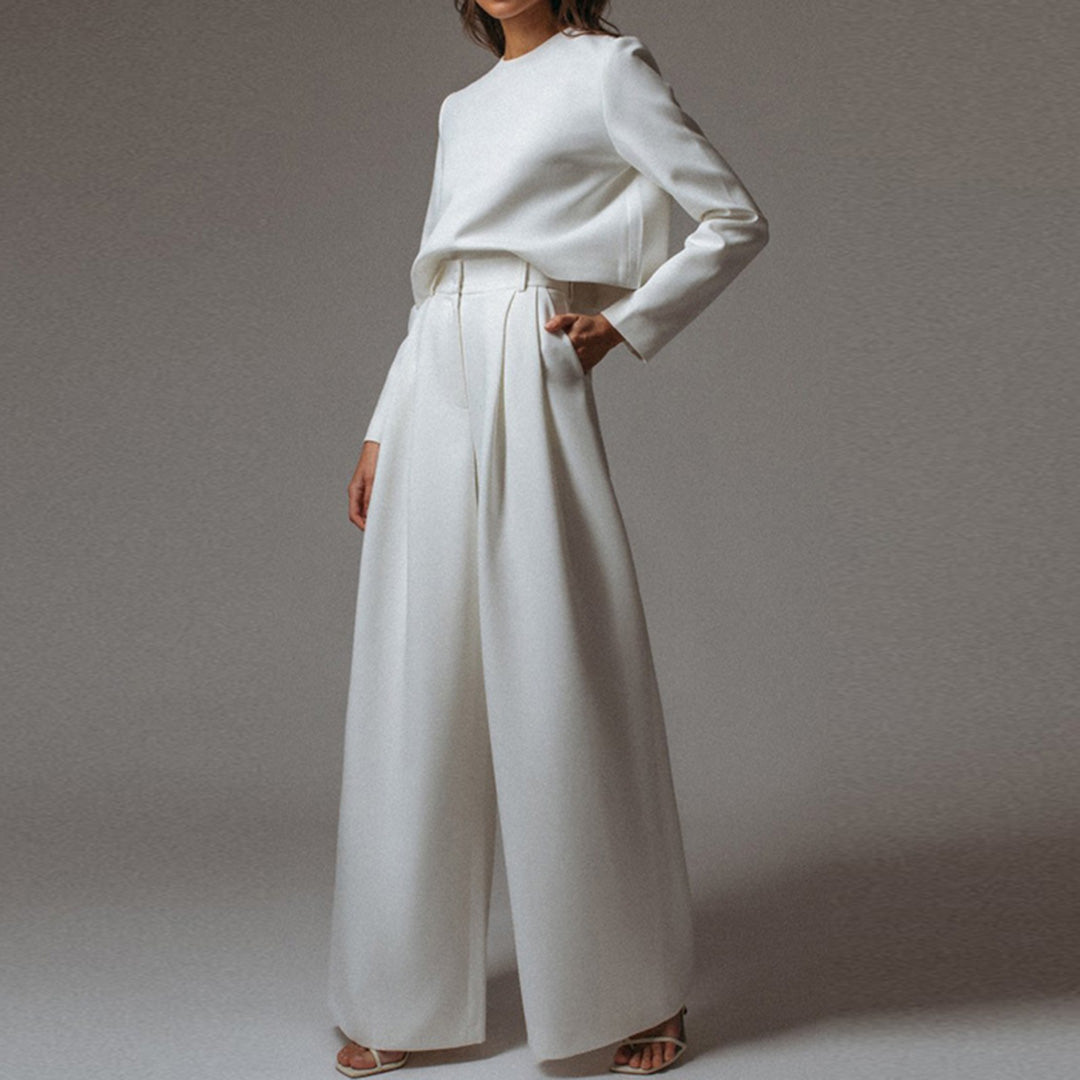 Sarah – Elegante Tweedelige Palazzo Set