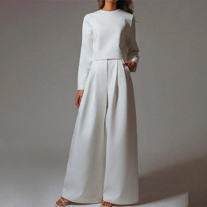 Sarah – Elegante Tweedelige Palazzo Set