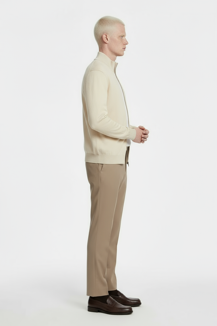 Luxe Gebreid Vest Beige