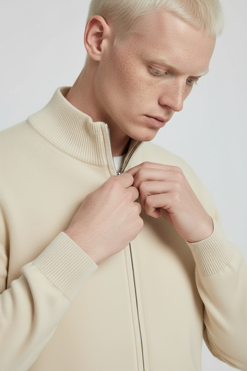 Luxe Gebreid Vest Beige