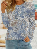 FloralEase – Comfortabel T-Shirt met Bloemenprint voor Dames