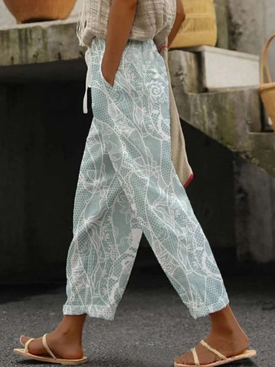 Luchtige Zomer Broek met Elastische Taille