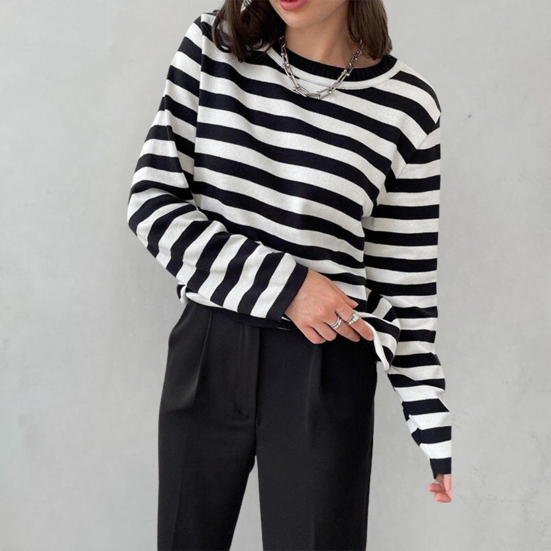 Elin – Gestreepte Sweatshirt Dames
