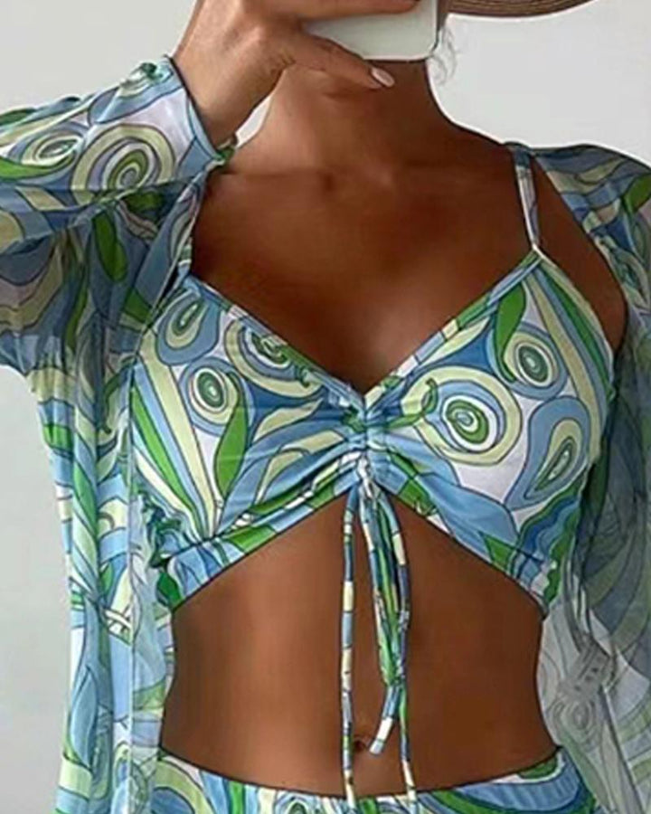 Driedelig Luxe Bikini-Set