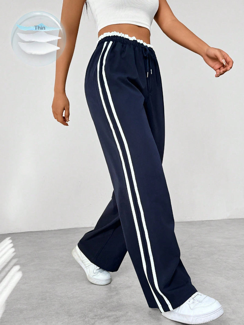 Trendy sportieve wijde broek