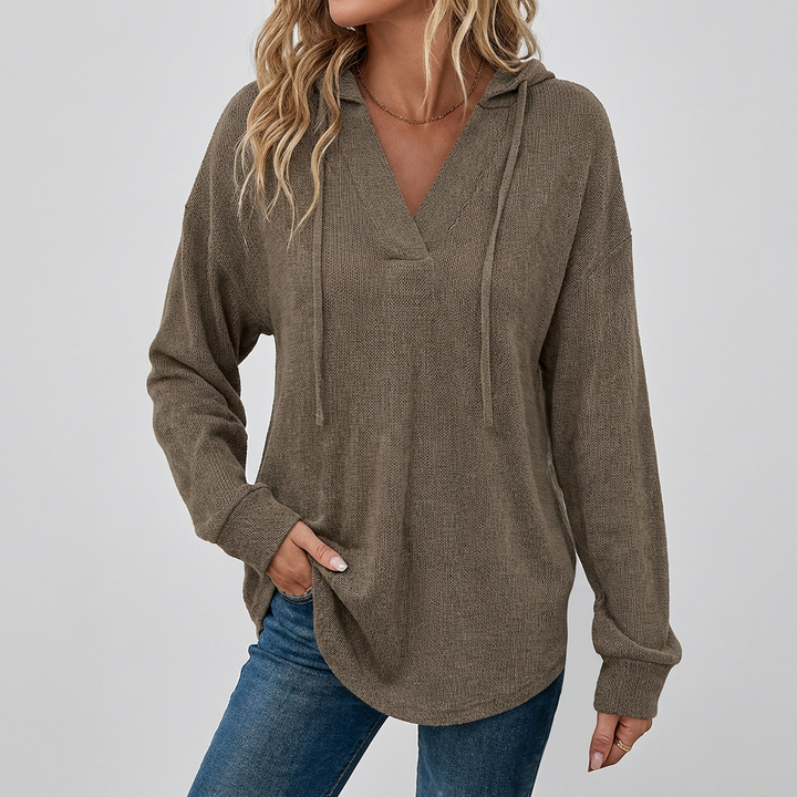 V-Hals Overized Hoodie