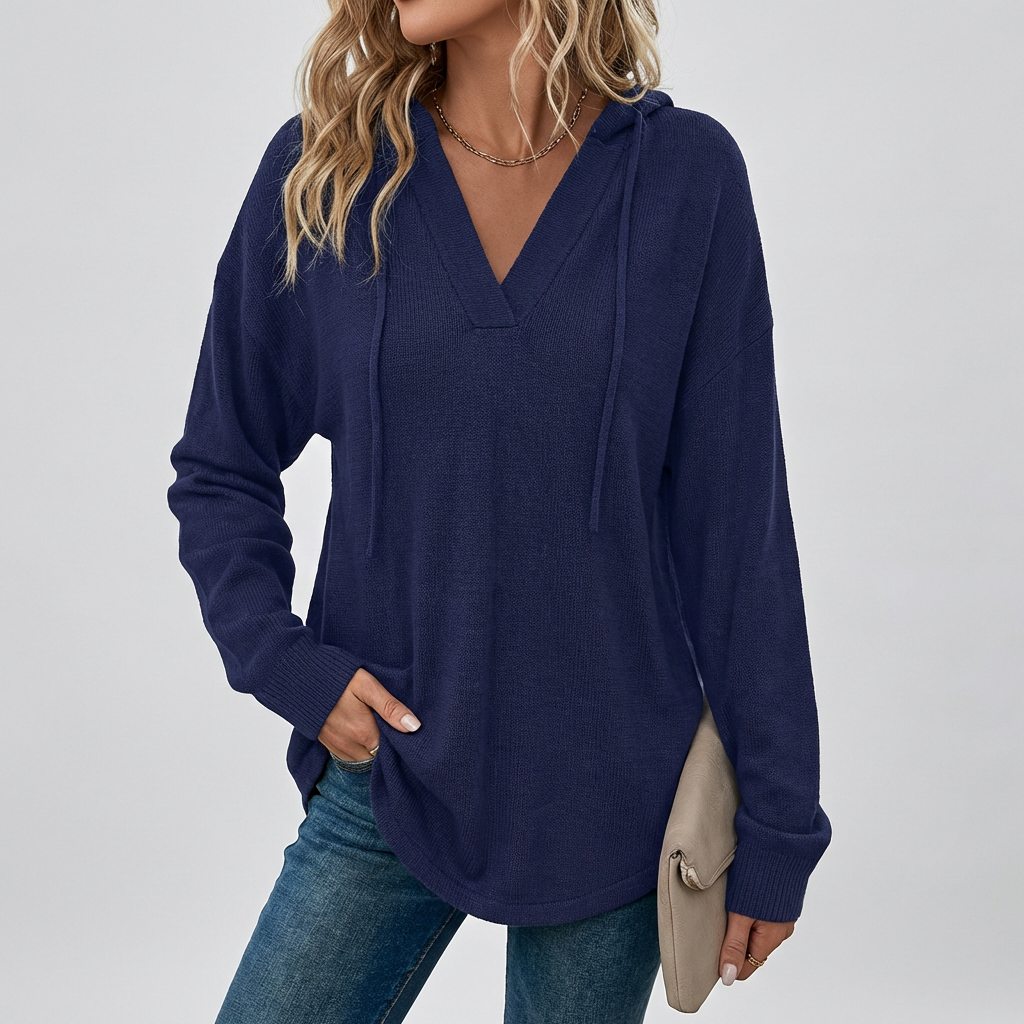 V-Hals Overized Hoodie