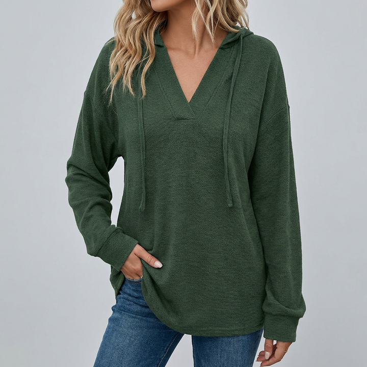 V-Hals Overized Hoodie