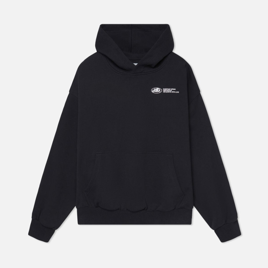 Hoodie met Gotische Print voor Streetwear Liefhebbers