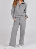 Oversized Lounge Set met Wide Leg Broek voor Vrouwen