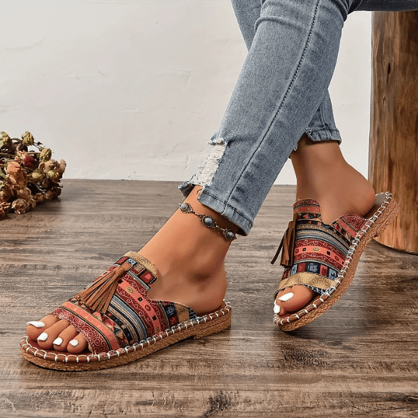 Mireille™ | Sandalen met Boheemse Print