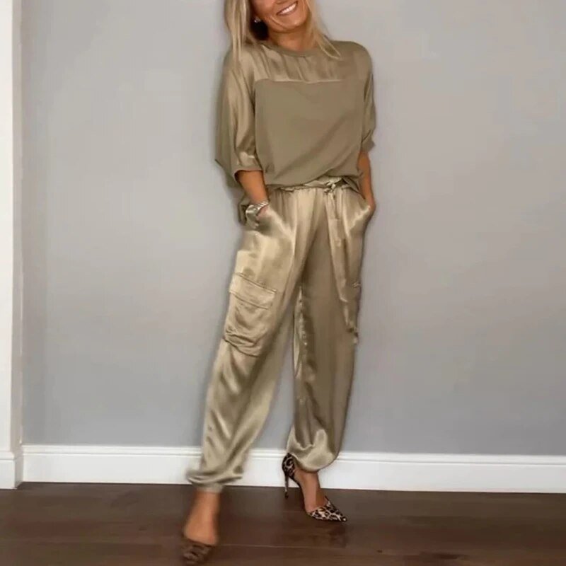 Nova® - Casual Satijn Kledingset