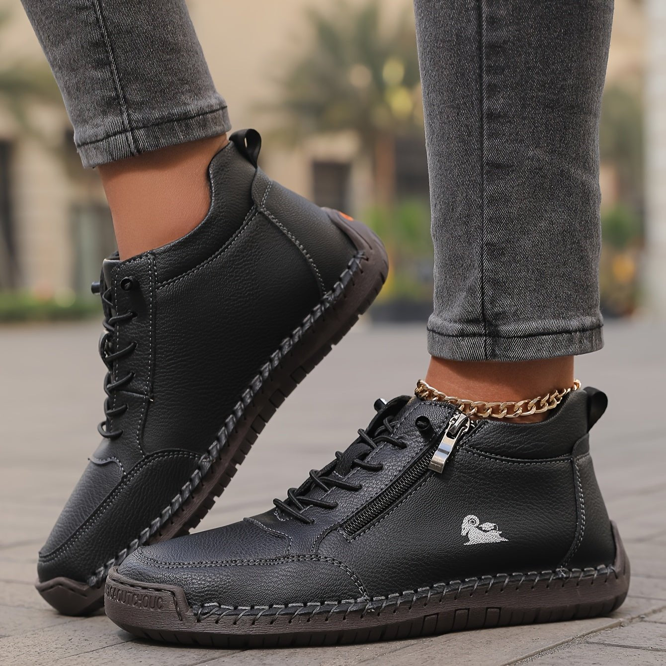Olivia | Orthopedische Dames Sneakers met Ritssluiting