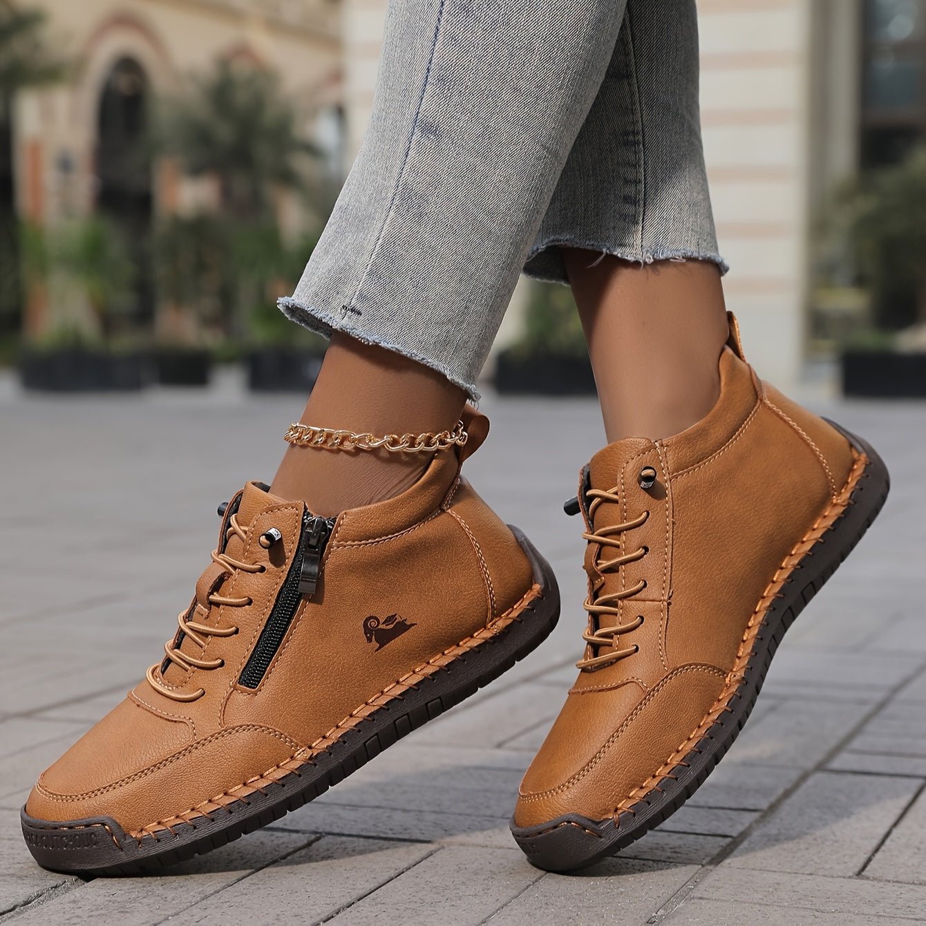 Olivia | Orthopedische Dames Sneakers met Ritssluiting