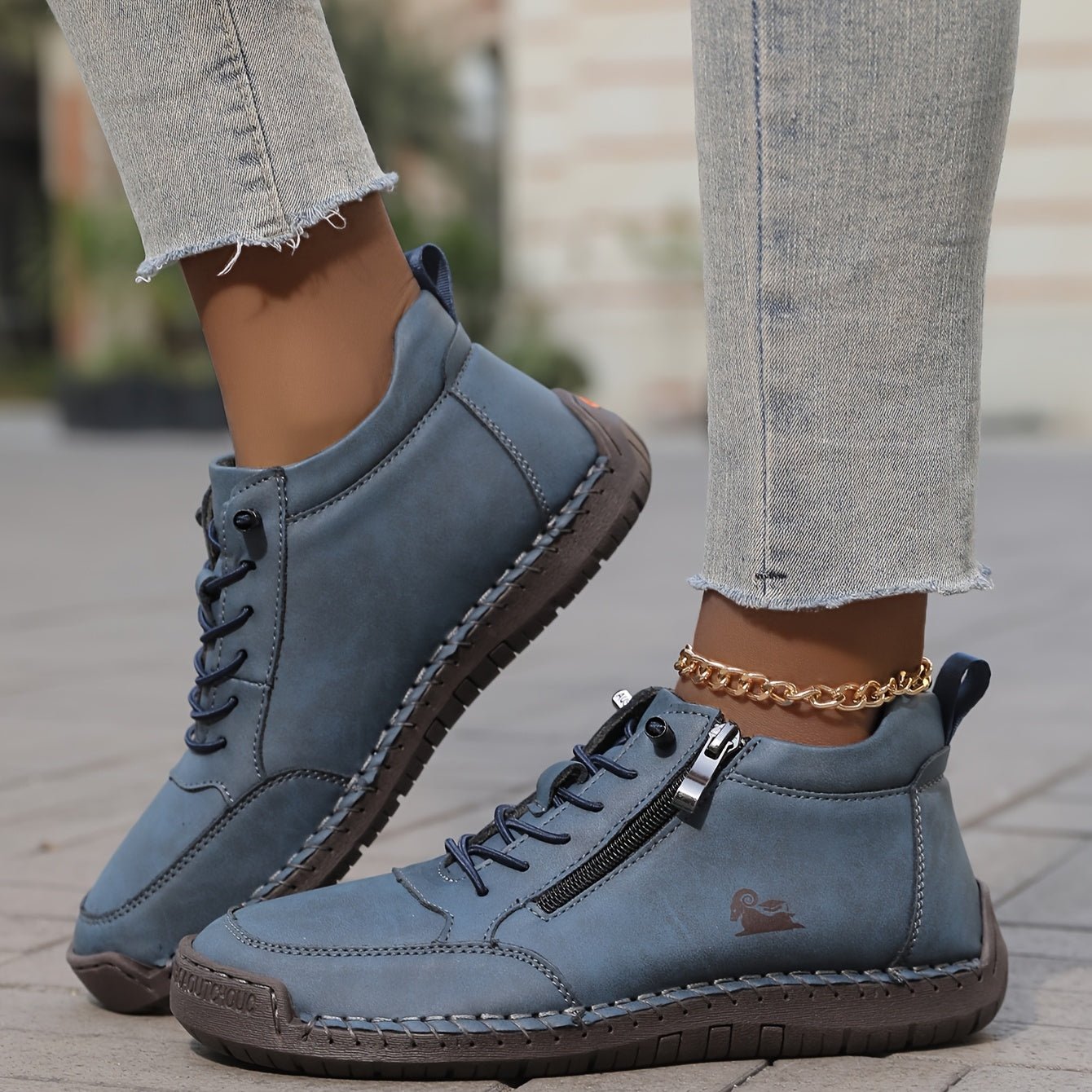 Olivia | Orthopedische Dames Sneakers met Ritssluiting