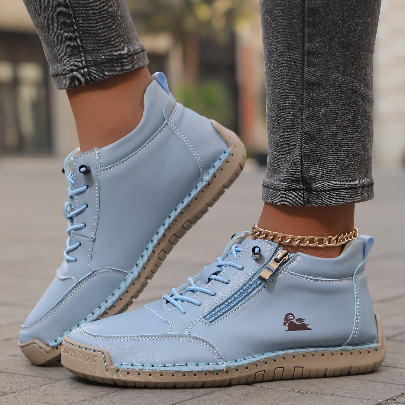 Olivia | Orthopedische Dames Sneakers met Ritssluiting