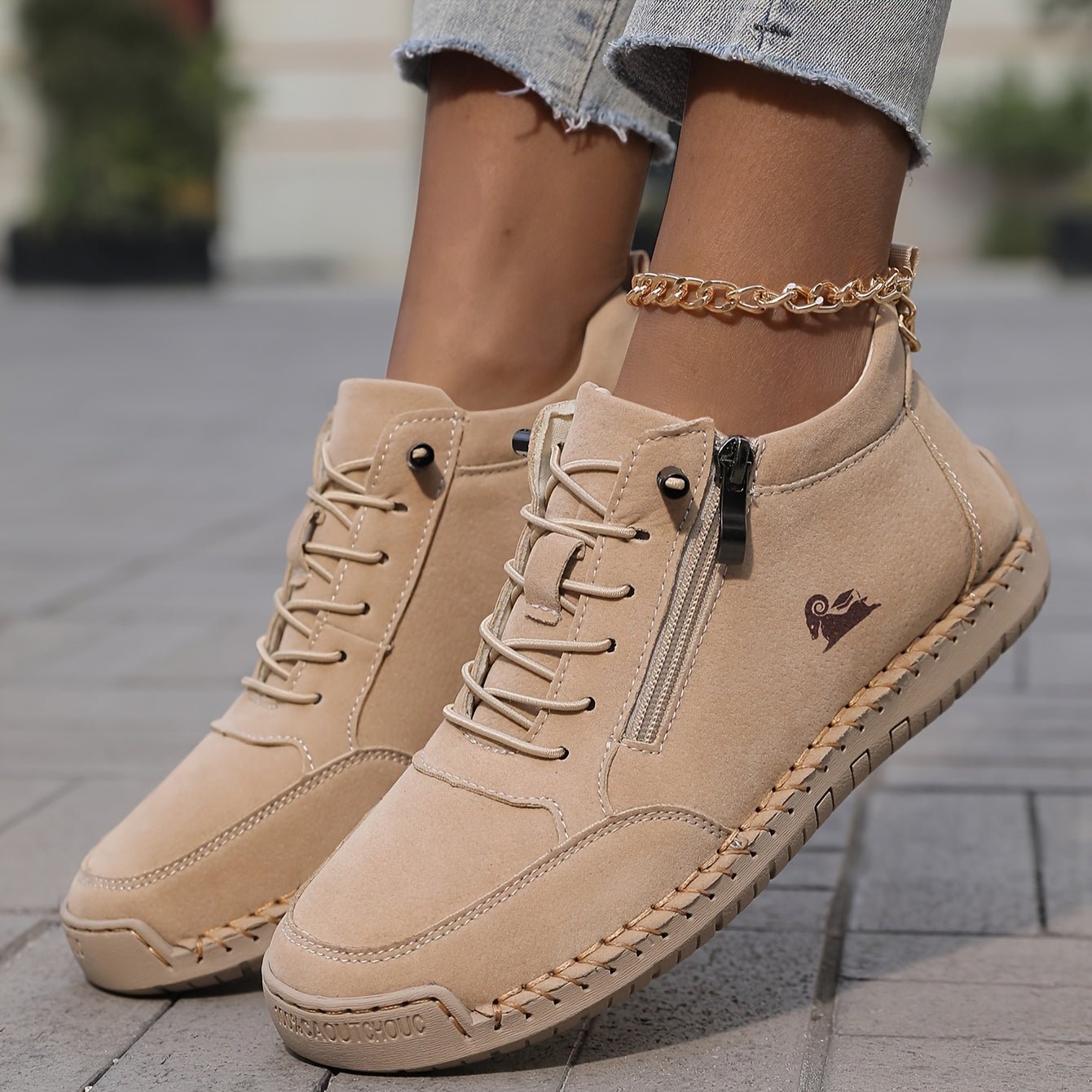 Olivia | Orthopedische Dames Sneakers met Ritssluiting