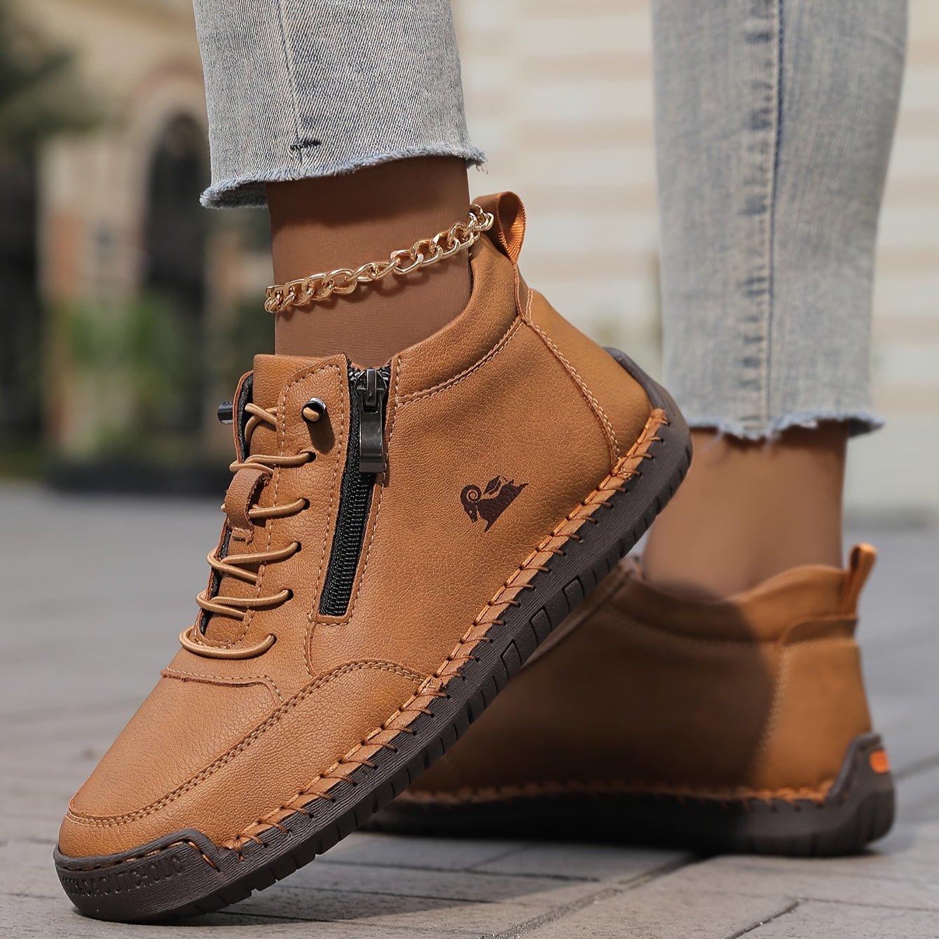 Olivia | Orthopedische Dames Sneakers met Ritssluiting