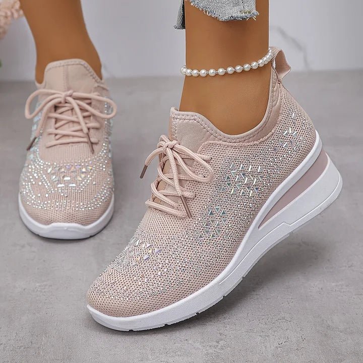 Violetta | Orthopedische sneakers met glinsterende steentjes