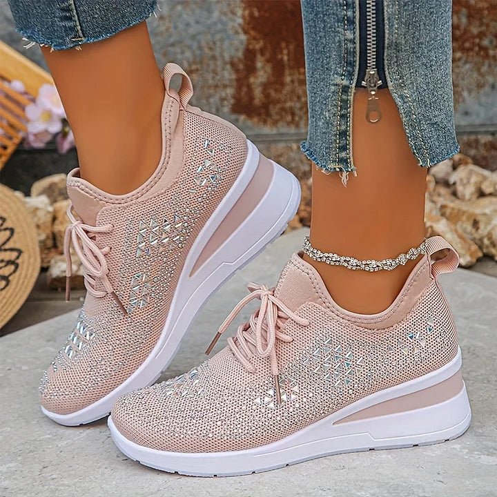 Violetta | Orthopedische sneakers met glinsterende steentjes
