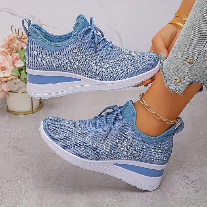 Violetta | Orthopedische sneakers met glinsterende steentjes