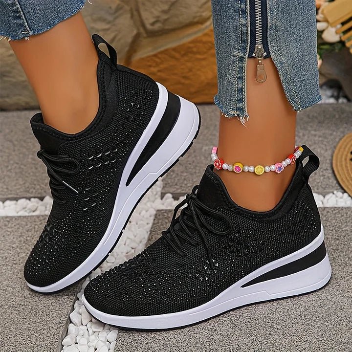 Violetta | Orthopedische sneakers met glinsterende steentjes
