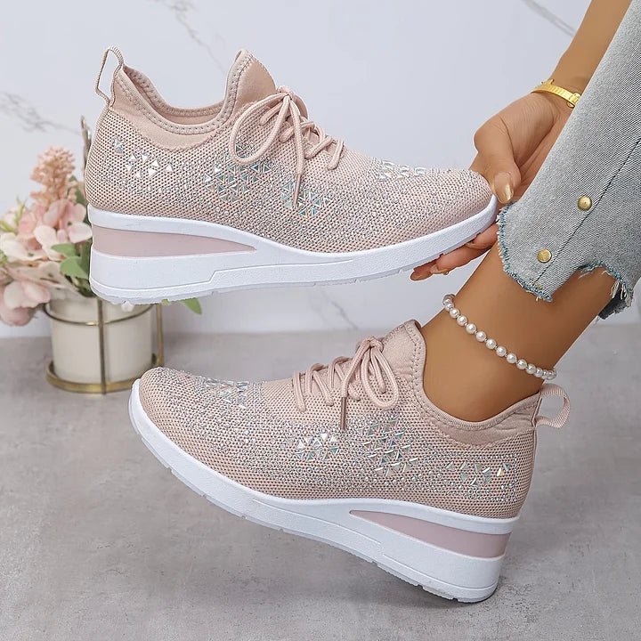 Violetta | Orthopedische sneakers met glinsterende steentjes